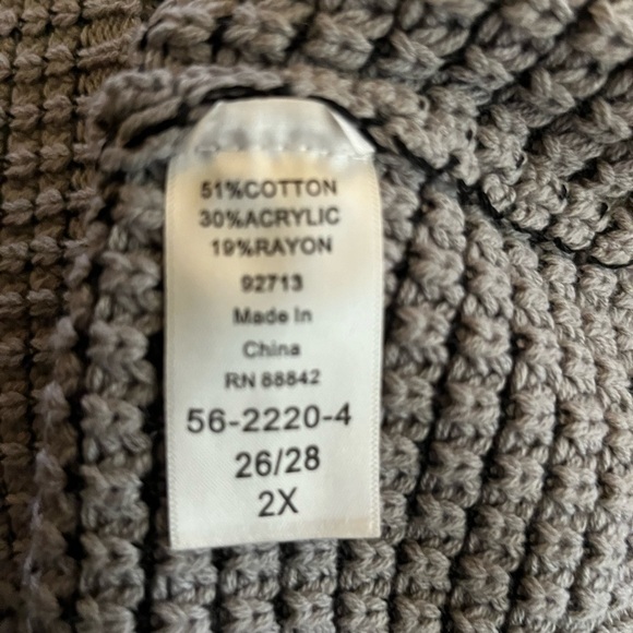 Ellis Women’s Knit Chunky Oversized Plus Size Sweater - Picture 4 of 5